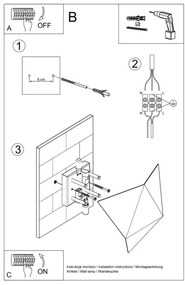 Nástenné svietidlo SOLIDO 2xG9/40W/230V čierna