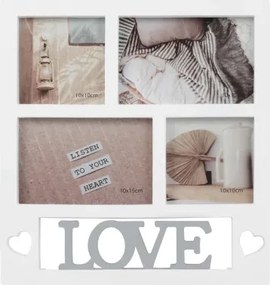 Fotorámik pre 4 ks foto Love 28,5x30 cm%