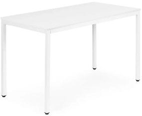 Kuchynský stôl biely 120 x 60 cm – univerzálny stôl pre 4–5 osôb