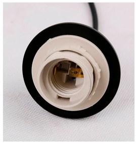 Čierne závesné svietidlo so skleneným tienidlom Aspa - Candellux Lighting