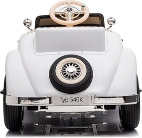 LEAN CARS Elektrické autíčko Mercedes 540K Premium LED MP3 biele