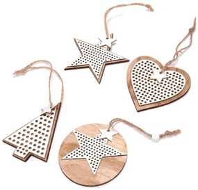 Vianočné ozdoby KL-21X17 MIX (4 ks)