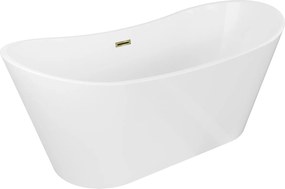 Mexen Montana vaňa voľne stojaca 180 x 90 cm, biela, prepad zlatý 5201180