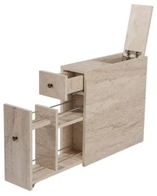 Kúpeľňová skrinka MELODY, dekor béžového mramoru