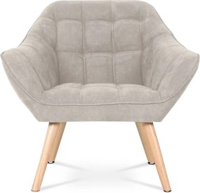 Relaxačné kreslo ASPO — masív, látka, sivohnedá