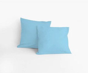 Obliečka na vankúš - 19 Pastelová modrá Bavlnený satén 70/90