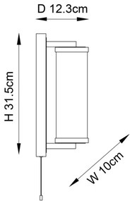 Endon 94074-Kúpeľňové nástenné svietidlo TAYLOR 1xE27/10W/230V IP44 lesklý chróm