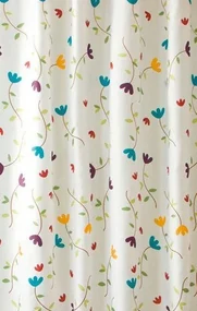 Aqualine Aqualine, Sprchový záves 180x200cm, polyester, kvetovaný, ZP007