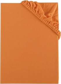 Plachta posteľná marhuľová jersey EMI, Plachta predĺžená 90 (100)x220
