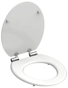 Schütte 84100-A - WC sedadlo, biele, s tichým zatváraním, MDF
