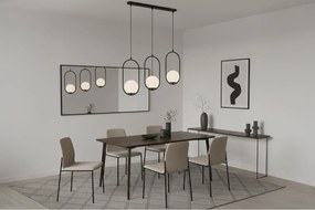 Závesné svietidlo Florence, 3x biele sklenené tienidlo, b, UI