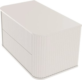 Závěsná skříňka pod umyvadlo Nuvia s deskou 80 cm kašmírová