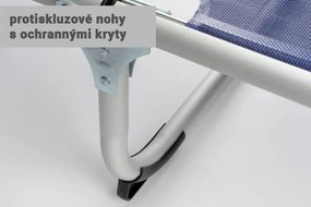 Garthen 61127 Záhradné skladacie ležadlo s vankúšom - tmavo modré