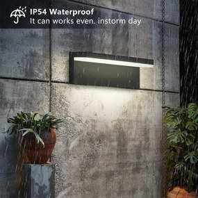 Brilagi - LED vonkajšie nástenné svietidlo TESSI LED/10W/230V čierne IP54