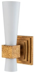 Elstead KRISTY-1WB-DG-OPAL - Nástenné svietidlo KRISTY 1xE27/40W/230V zlatá