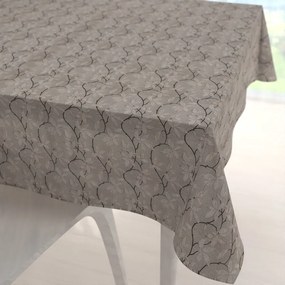 Biante Dekoračný štvorcový obrus PML-086 Popínavé vetvičky na hnedosivom 70x70 cm