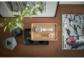 Čierny úložný box s vekom 18.5x12.5x7 cm Rin – YAMAZAKI