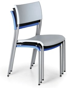 Plastová jedálenská stolička FOREVER, modrá