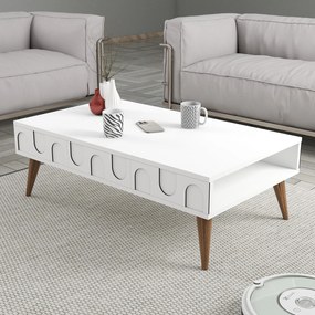 Konferenčný stôl Lyon 34 - White, Walnut