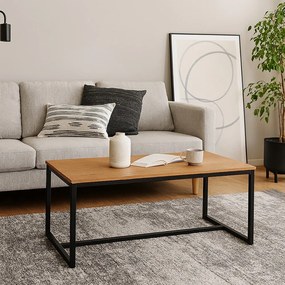 Konferenčný stolík v dekore duba v prírodnej farbe 47x90 cm Norden – Bonami Essentials
