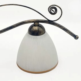 Luster na reťazi RETRO 2xE27/60W/230V bronzová/patina