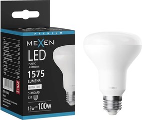 Mexen Nova, LED žiarovka E27, R80, 15W, Neutrálna - 4000K, 1575 lm - L105-E27-1540-01