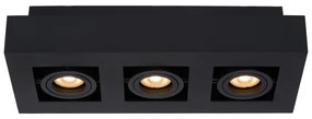 Lucide 09119/16/30 - LED Bodové svietidlo XIRAX 3xGU10/5W/230V čierna