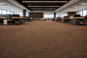 Metrážny koberec e-blitz 45, na mieru, šíře 4m, hnedá, ab (mriežka), chodba / predsieň, ITC