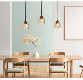 Luster na lanku BRILLANT 3xE27/15W/230V béžová