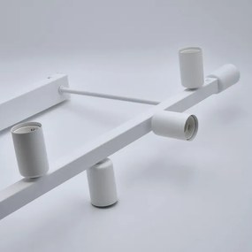 Luster na tyči ASTRID 8xE27/60W/230V biela