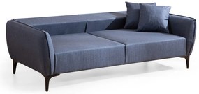 Třímístná rozkládací pohovka Belissimo 220 cm modrá