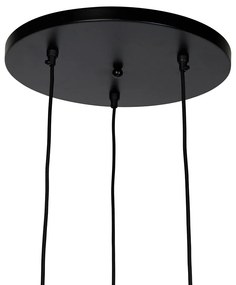 Závesné svietidlo Art Deco zlaté 3-svetlo - Wesley