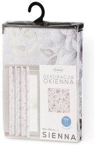 ZÁVES NA KRÚŽKOCH SIENNA 140X250 CM KVETY