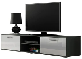 TV stolík 180 Boho B3, Farby: čierny / čierny lesk