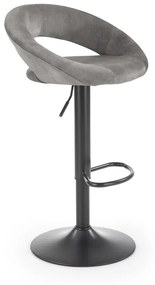 Halmar Výškovo nastaviteľná barová stolička H102 - šedá