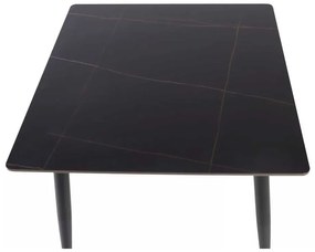 Jedálenský stôl Rion 130 x 70 cm, čierna