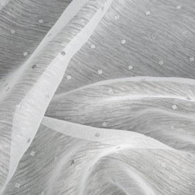 ZÁCLONA NA KRÚŽKOCH SIBEL 300X160 CM BIELA