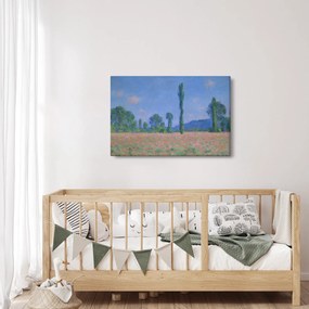 Obraz - Claude Monet, Poppy Field (Giverny), reprodukcia (90x60 cm)