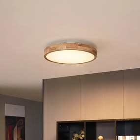 Škandinávske stropné svietidlo drevené 50 cm vrátane LED stmievateľné - Pecker