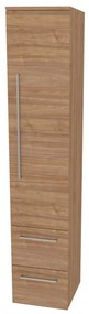 Mereo, Mereo Bino, kúpeľňová skrinka vysoká 163 cm, pravá, Multidecor, Light Select Walnut, MER-CN698LSW1
