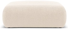 Béžový taburet z textílie bouclé Molino – Micadoni Home