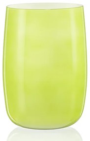 Crystalex sklenená dekorovaná váza Pistachio 20,5 cm