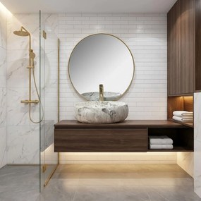 Rea Linda Stone umývadlo, 49 x 34 cm, imitácia kameňa, REA-U1020