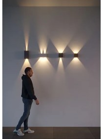 Redo 90298 - LED Vonkajšie nástenné svietidlo VARY 2xLED/10W/230V 3000K IP54 hnedá