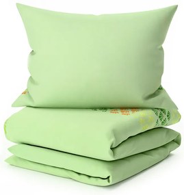 Obliečky z mikrosaténu VELLARI, zelené Rozmer obliečky: 70 x 90 cm | 140 x 200 cm
