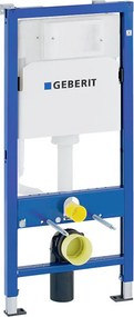 BPS-koupelny Podomietkový modul Geberit DuoFix s WC misou PURO-WH-03 + ovládacie tlačidlo Delta 50 čierna mat