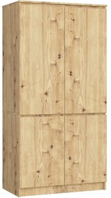 Šatní skříň CLP S90/4D dub artisan