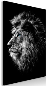 Artgeist Obraz - Blue-eyed Lion (1 Part) Vertical Veľkosť: 40x60, Verzia: Premium Print