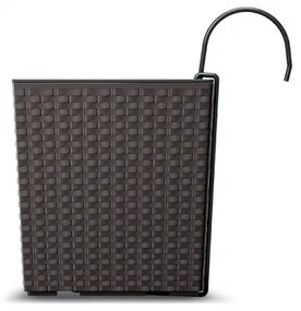 Plastový balkónový kvetináč DRC600W 58 cm - biela