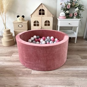 Suchý bazén Velvet MIM staroružový 90x40 cm